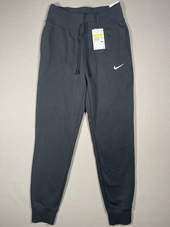 Nike Pants - NWT Nike Phoenix High Rise Fleece Black Jogger Pants - Women Size Small X 30